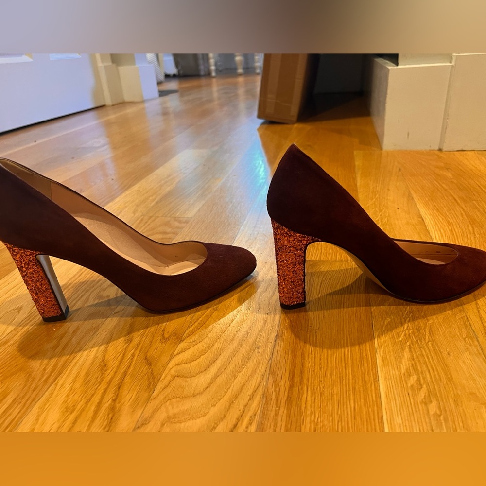 Kate Spade pumps with glitter heel